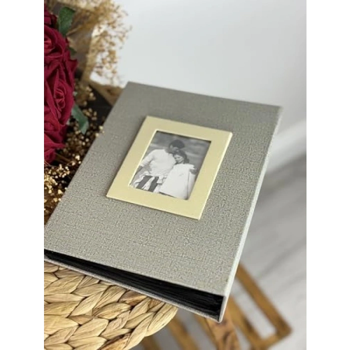 10x15 cm Fotoğraf Kapasiteli Şık Koton Albüm