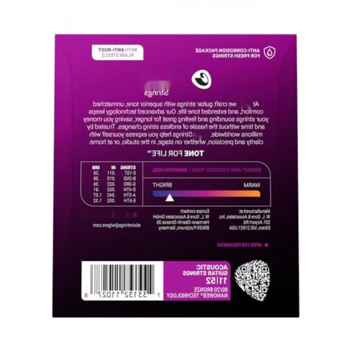 11-52 Kalınlıkta Phosphor Bronze Akustik Gitar Teli