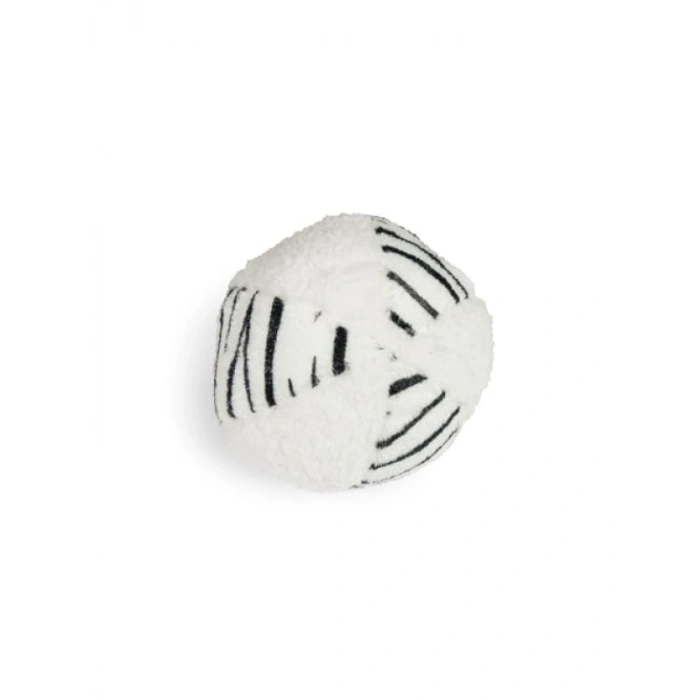 11 cm Beyaz/Siyah Peluş Top Oyuncak