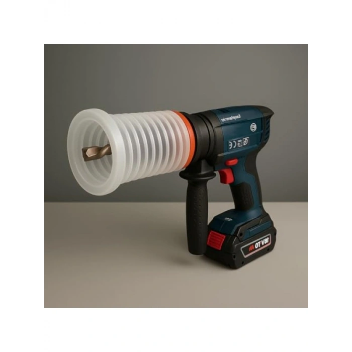 11 Cm Vantuzlu Körüklü Matkap Toz Tutucu