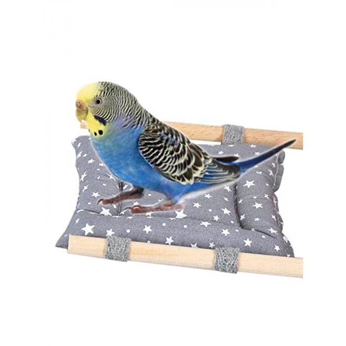 11 cm x 11 cm boyutunda kuş yatağı, konforlu dinlenme alanı