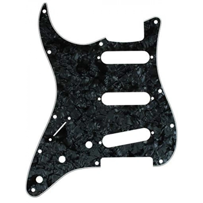 11 Delik S/S/S Pickguard - Siyah İnci 4-Kat