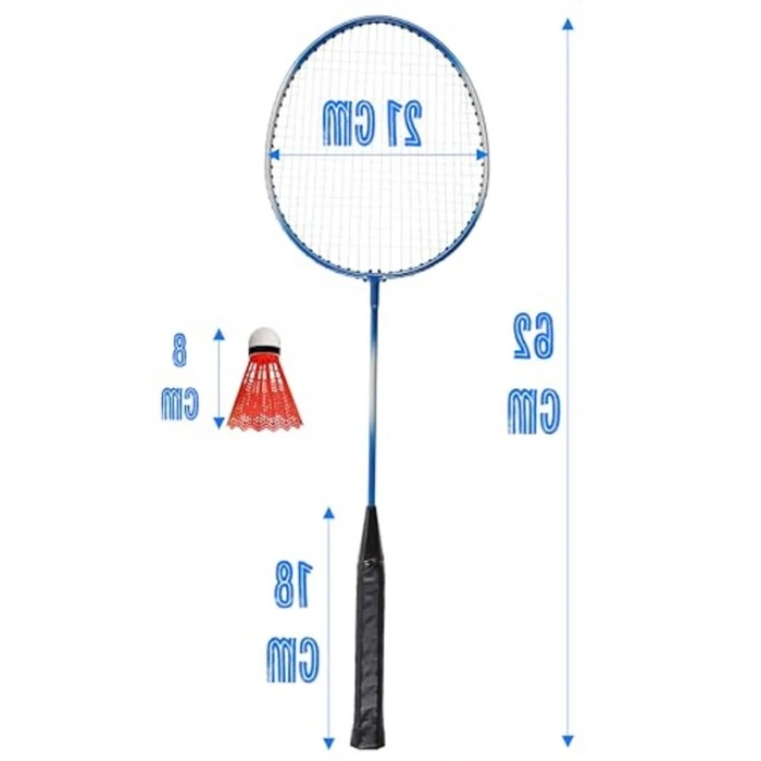 Amatör Badminton Seti - 11 Parça ile İki Raket ve Top