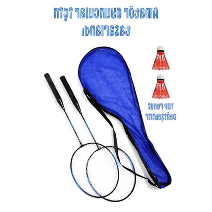 Amatör Badminton Seti - 11 Parça ile İki Raket ve Top