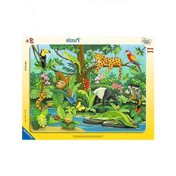 11 Parçalı Canlı Renklerde Hayvanlar Puzzle