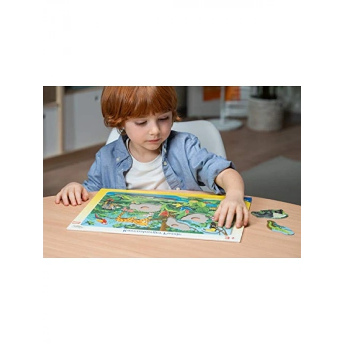 11 Parçalı Canlı Renklerde Hayvanlar Puzzle