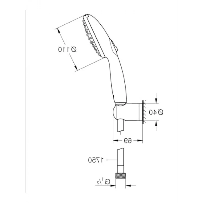 110 mm El Duşu Seti, 2 Akışlı