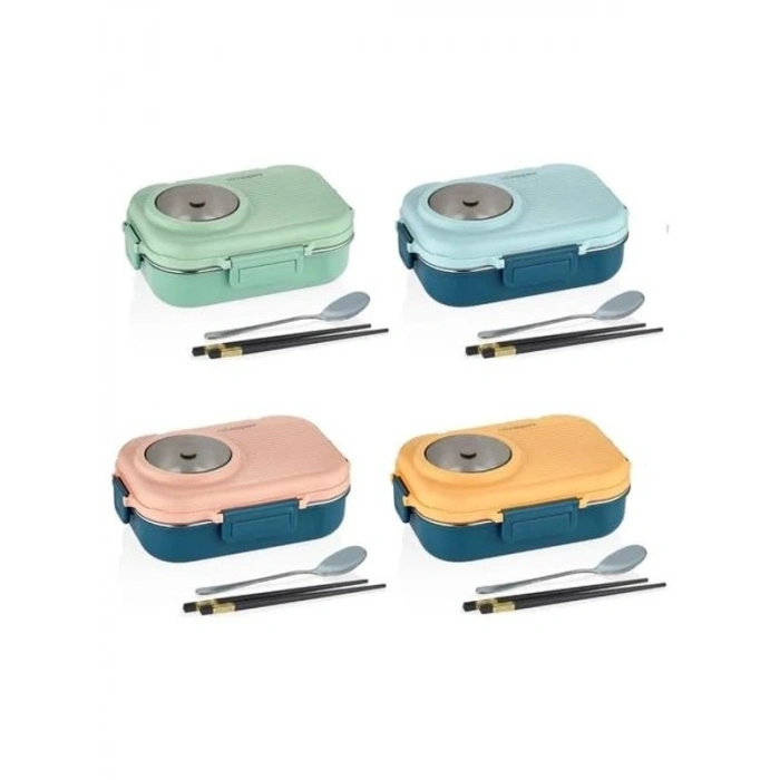 1100 ml Paslanmaz Çelik Beslenme Kutusu, Yeni Nesil Lunch Box
