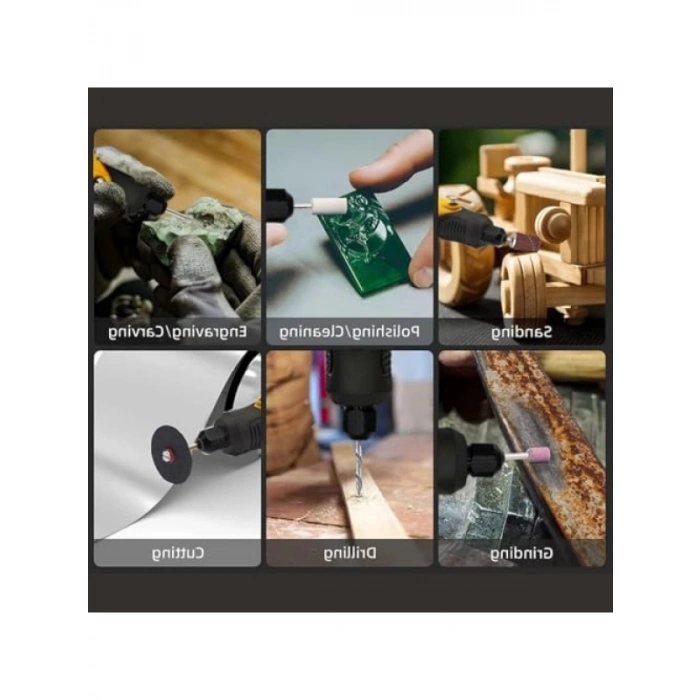 112 Parça Taşlama ve Fırçalama Seti