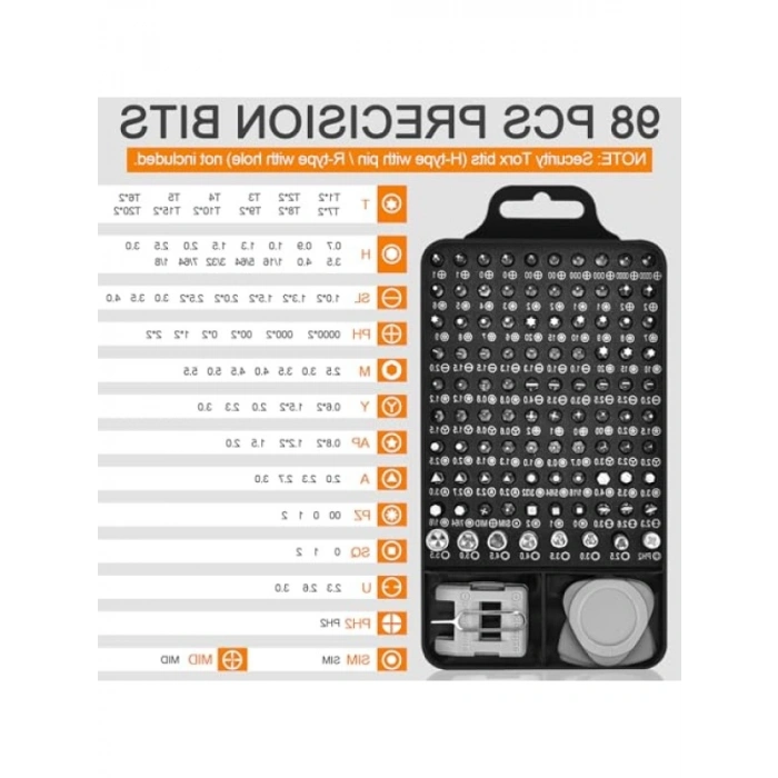 115i 1 Arada Manyetik Tornavida Seti