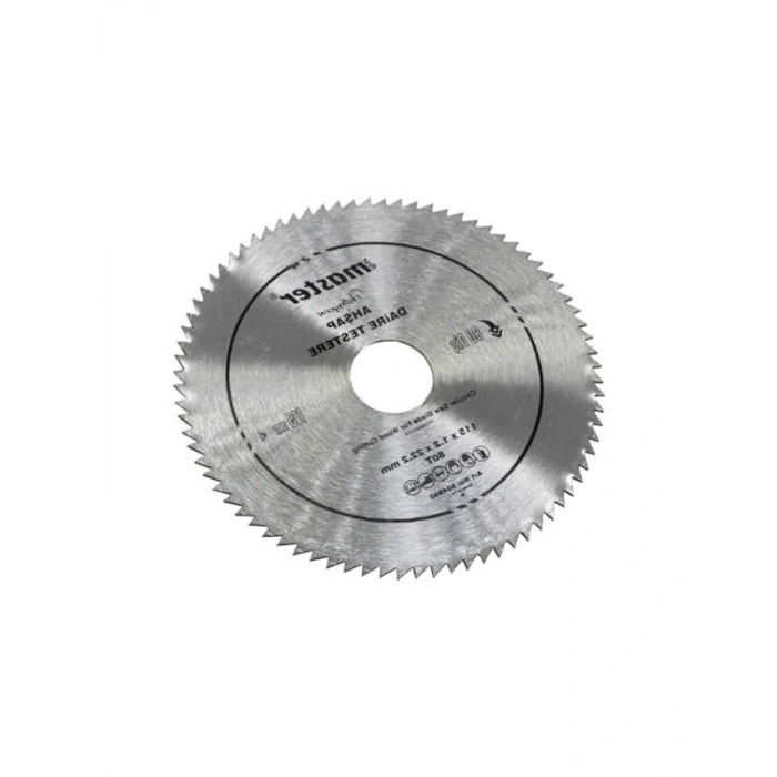 115 mm Boyutunda Ahşap Daire Testere Bıçağı, 80 Diş ile Kesim