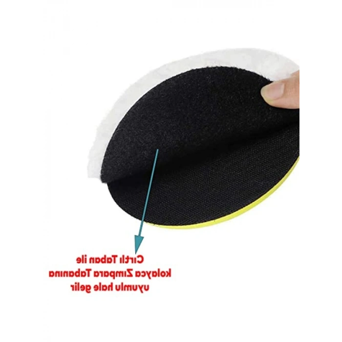 115 mm Cırt Tabanlı Pasta Cila Süngeri - 3lü Paket