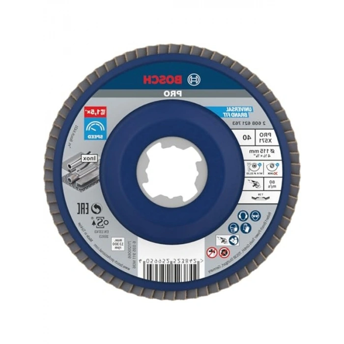 115 mm X-LOCK Yelpaze Taşlama Diski, Profesyonel Aksesuar