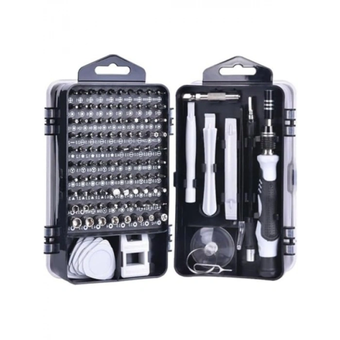 115 Parça Elektronik Tornavida Seti, Manyetik Uçlu