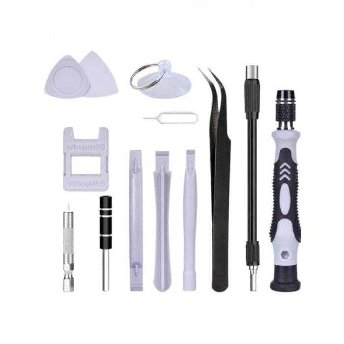 115 Parça Elektronik Tornavida Seti, Manyetik Uçlu