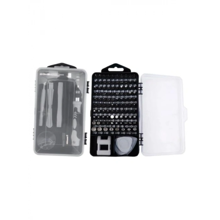 115 Parça Hassas Tornavida ve Onarım Seti – Ergonomik Tasarımlı Krom Vanadyum Çelik Aletler