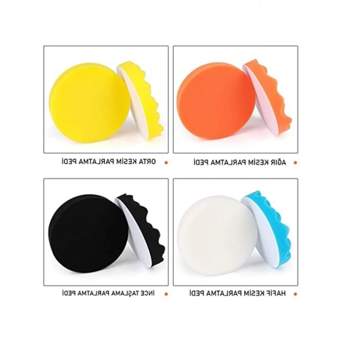 115mm Pasta Cila Ped Seti, 11 Parça Oto Parlatma Pedi