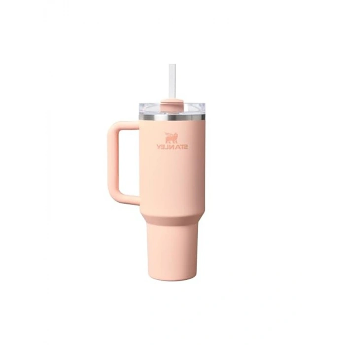 1.18 Litre Kapasiteli Pipetli Termos Bardak, Pastel Turuncu Renk