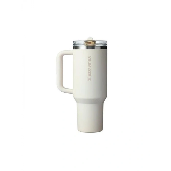 1.18L Pipetli Termos - Krem Renk Seçeneği ile