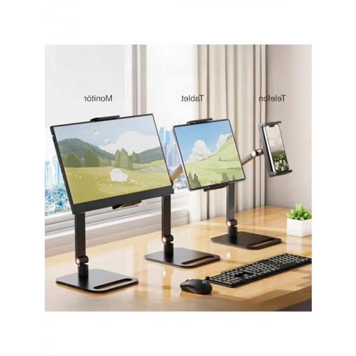 12-16 İnç Tablet ve Telefonlar için Metal 360° Döner Stand