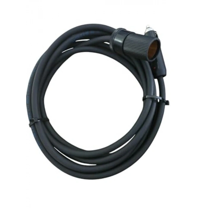 12-24 Volt Araç Çakmak Uzatma Kablosu, 16 Amper, 3 Metre Uzunluk, Bakır