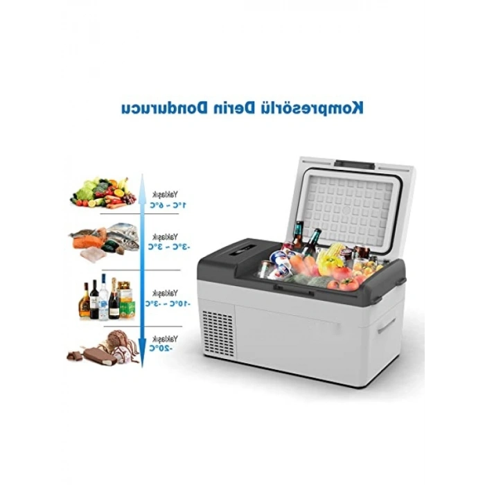 12/24 Volt Kompresörlü Oto Buzdolabı - 20 Litre Kapasite