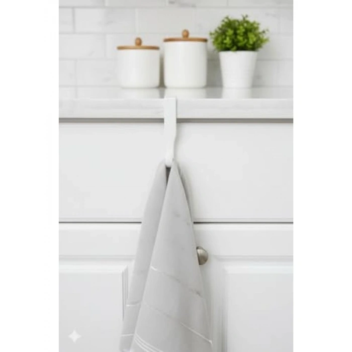 12 Adet Çok Amaçlı Plastik Askı, Kapı Arkası ve Dolap İçin Uygun