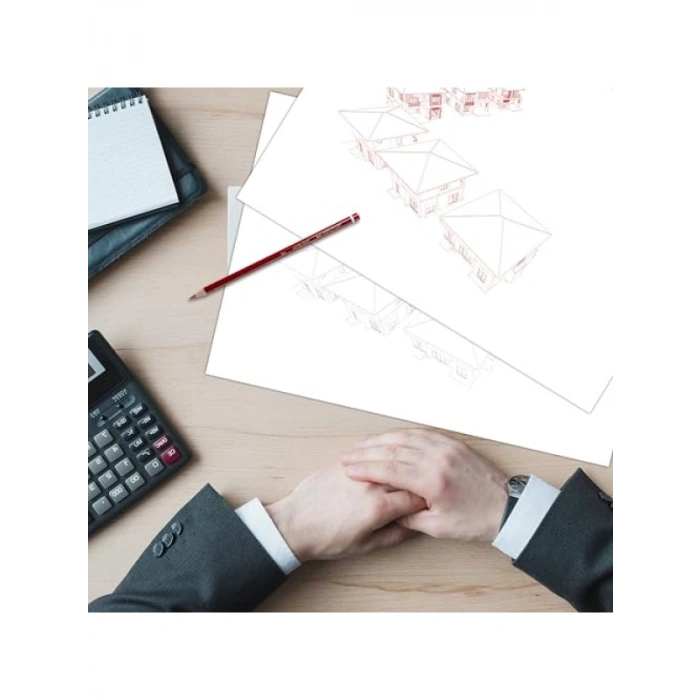 12 Adet Kırmızı Kopya Kalemi, Dayanıklı Uç