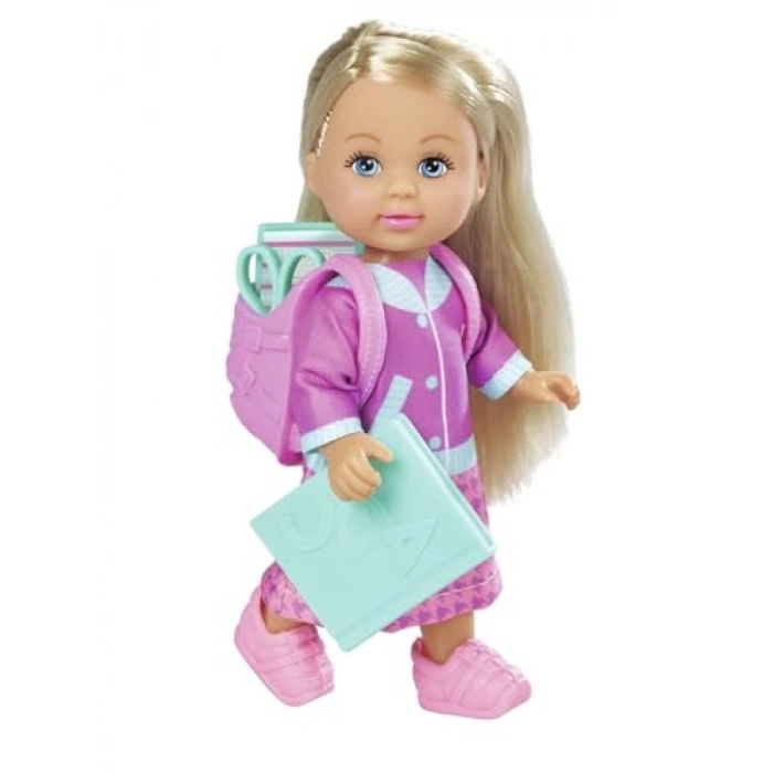 12 cm Boyutunda Okul Temalı Bebek Figürü ile Aksesuar Seti