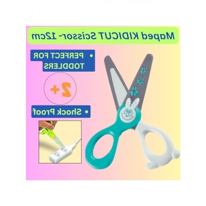 12 cm Çocuklar için Kidi Cut Makas, Fiberglas Bıçaklı