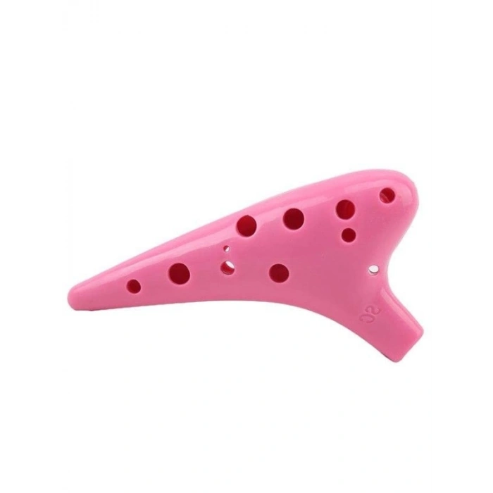 12 Delik Alto C Ocarina Müzik Enstrümanı (Mavi)