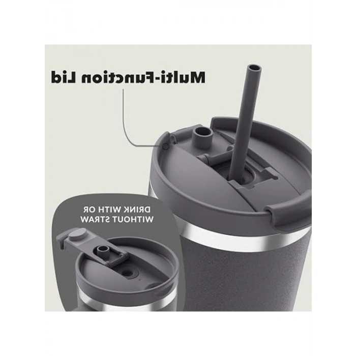 1.2 L Kapasiteli Yalıtımlı Su Şişesi, Antrasit Renk