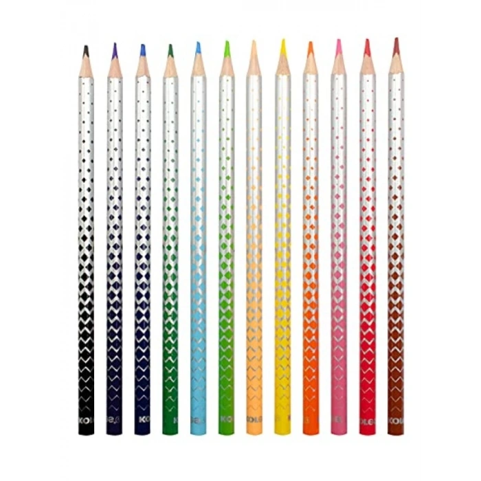 12li Ahşap Boya Kalemi Seti