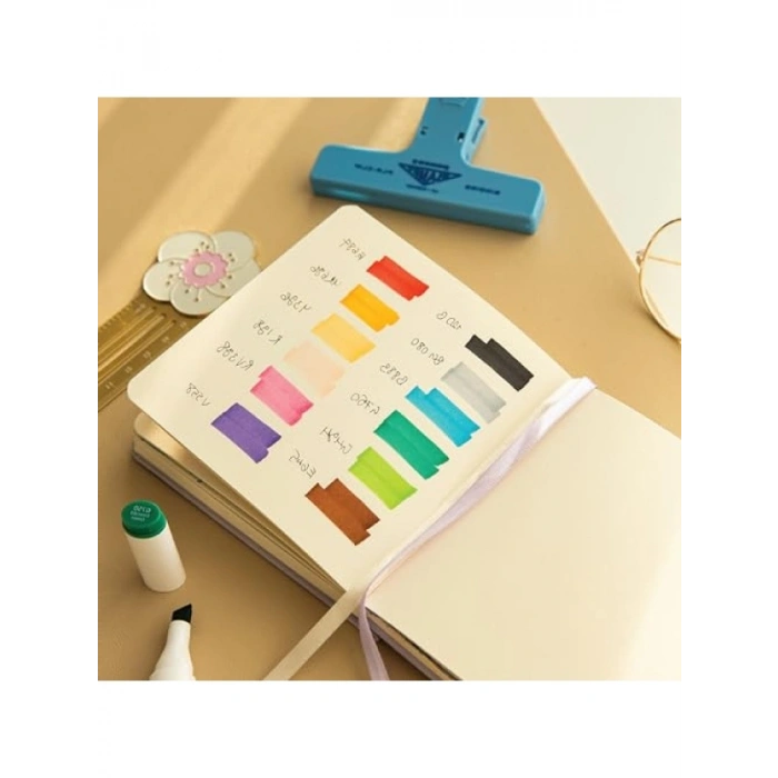 12li Çift Uçlu Alkol Bazlı Marker Kalem Seti