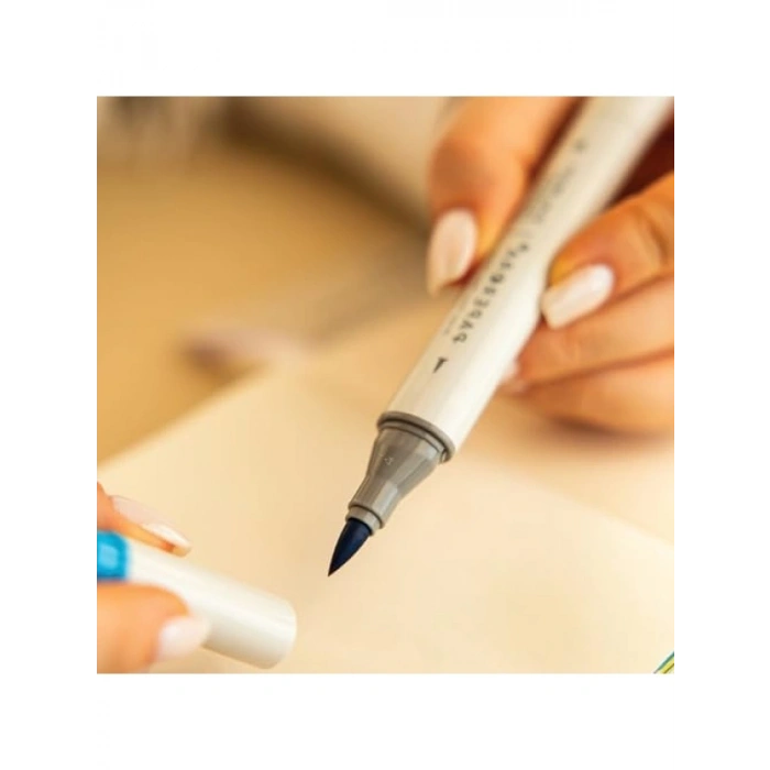 12li Çift Uçlu Alkol Bazlı Marker Kalem Seti