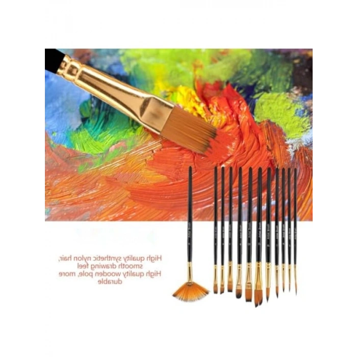 12li Fırça Seti ve 5li Metal Spatula Seti