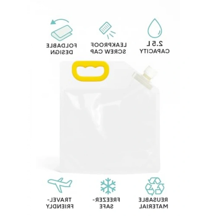 12li Katlanabilir Sızdırmaz Saklama Torbası Seti (2,5 Litre)