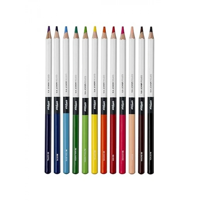 12li Kuru Boya Kalemi Seti, Renkli Seçenekler