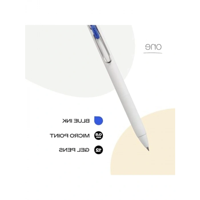 12li Paket Mavi Renk Jel Kalem Seti