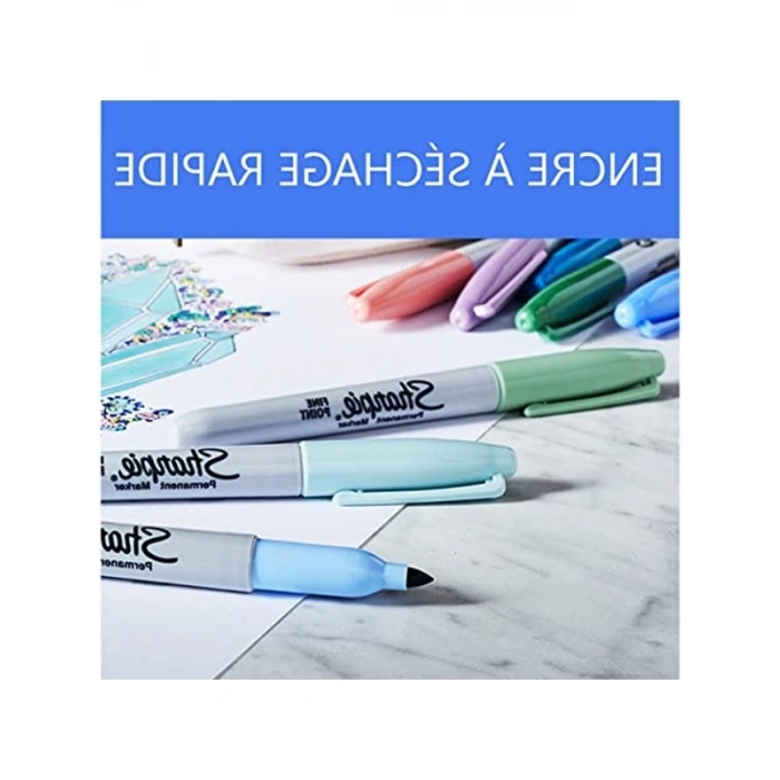 12li Paket Mystic Gems Renkli Sharpie Markör, Kalıcı