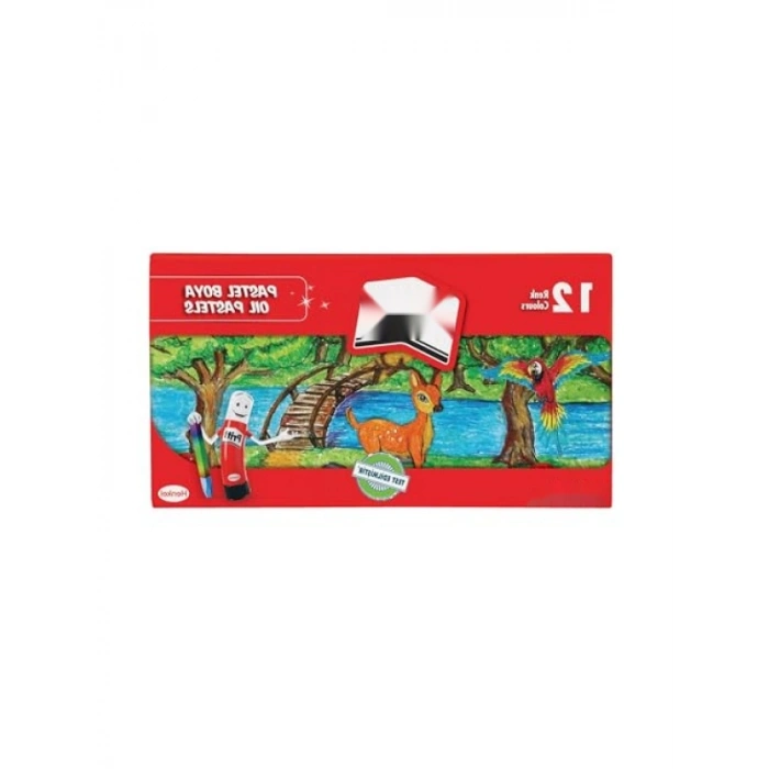 12li Pastel Boya Seti - Karton Kutu