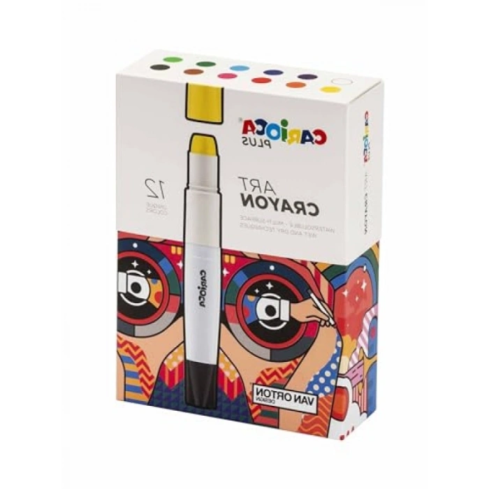 12li Renkli Boya Kalemi Seti - Sert Kutuda