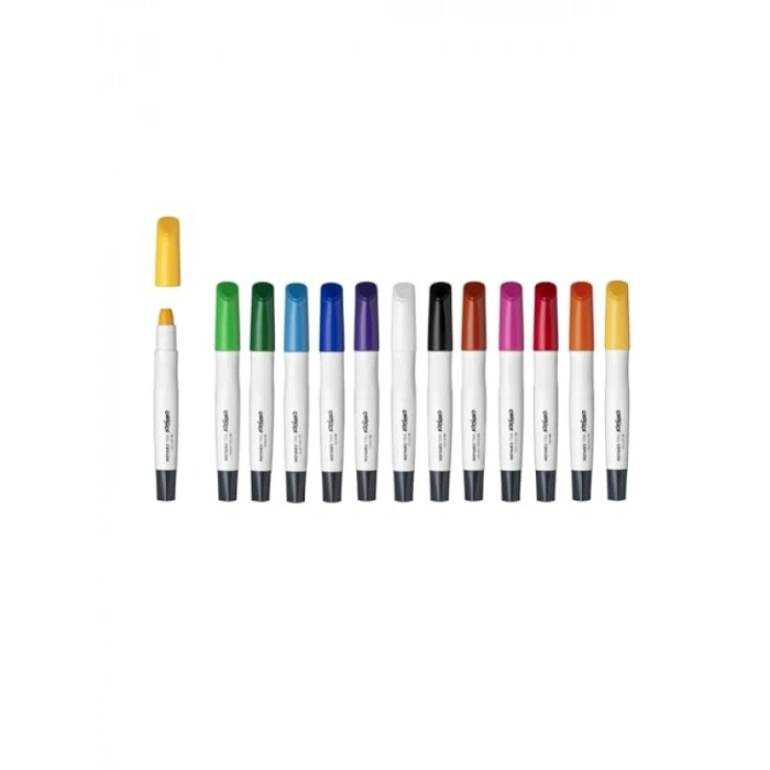 12li Renkli Boya Kalemi Seti - Sert Kutuda