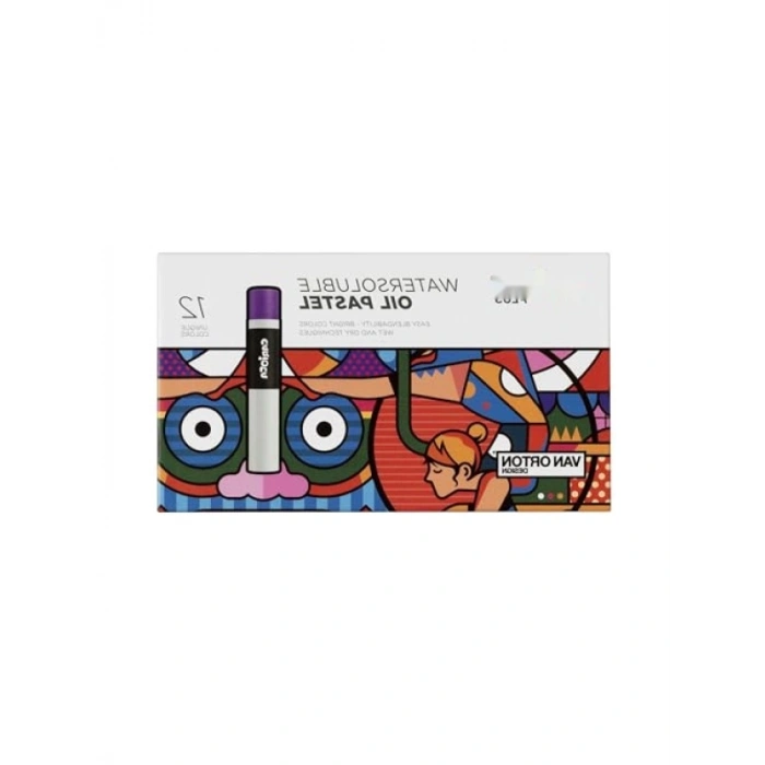 12li Suda Çözünür Yağlı Pastel Boya Seti