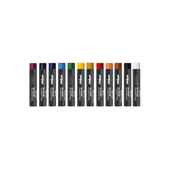 12li Suda Çözünür Yağlı Pastel Boya Seti