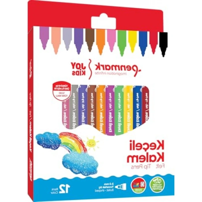 12li Süper Yıkanabilir Keçeli Kalem Seti