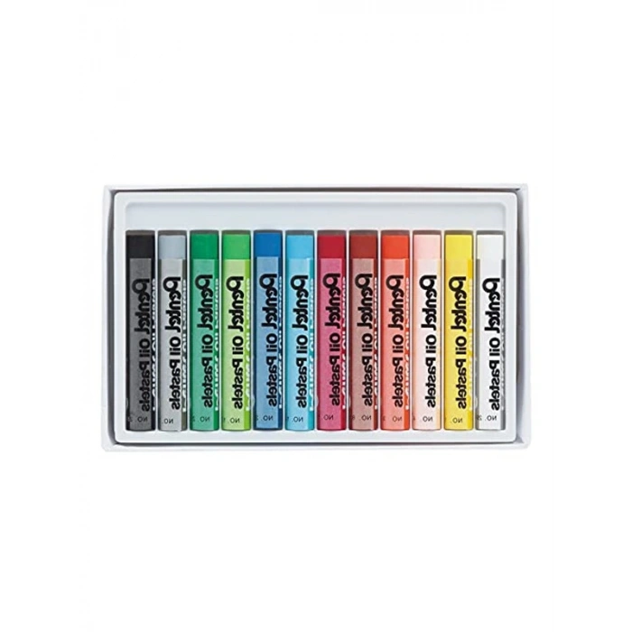 12li Yağlı Pastel Boya Seti, Sanatçılar için Renkli Seçenekler