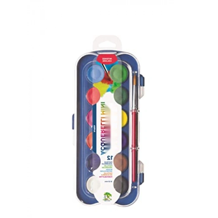 12li Yüksek Pigmentli Suluboya Seti - 23mm