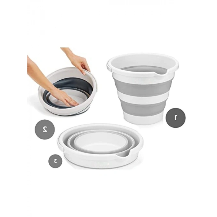 12 Litre Katlanabilir Kova - Akordiyon Tasarım