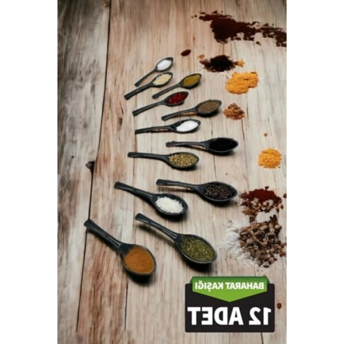 12 Parça Baharat Kaşığı Seti - Kullanışlı ve Pratik